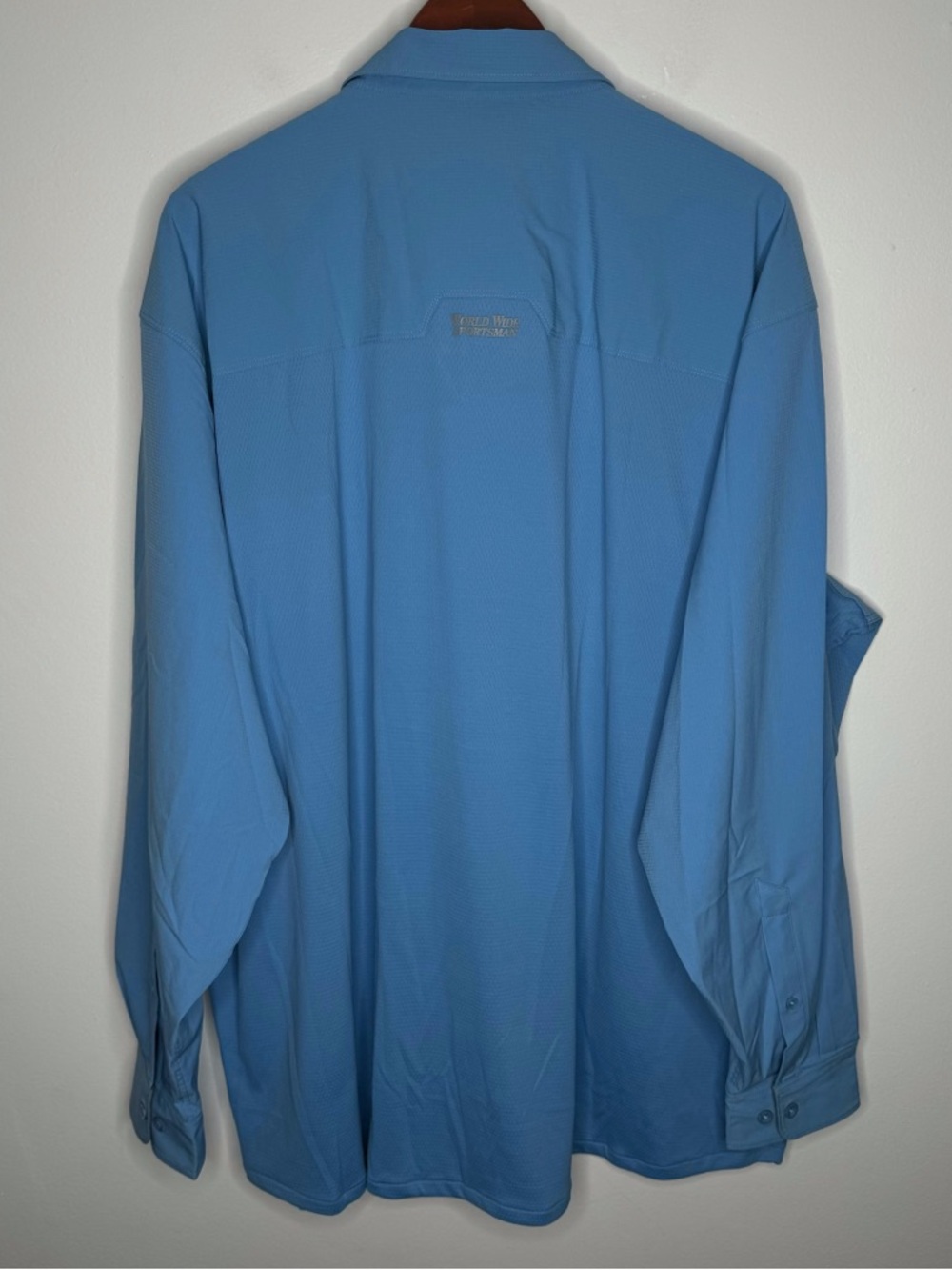 NWT World Wide Sportsman Performance Fishing Shirt Vented UPF Outdoor Button Up - Picture 2 of 7